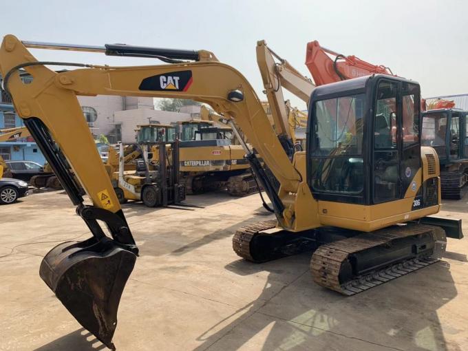0.3m3은 5800 킬로그램 애벌레 306D 사용된 무한궤도 굴착기를 버킷으로 나릅니다 1
